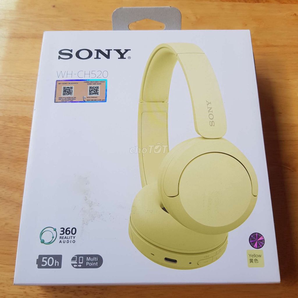 Tai nghe Bluetooth Sony WH-CH520 Fullbox. Mua bán Tivi, Âm thanh tại Thành phố Vĩnh Long Vĩnh Long được đăng bởi Minh Triết hình 1