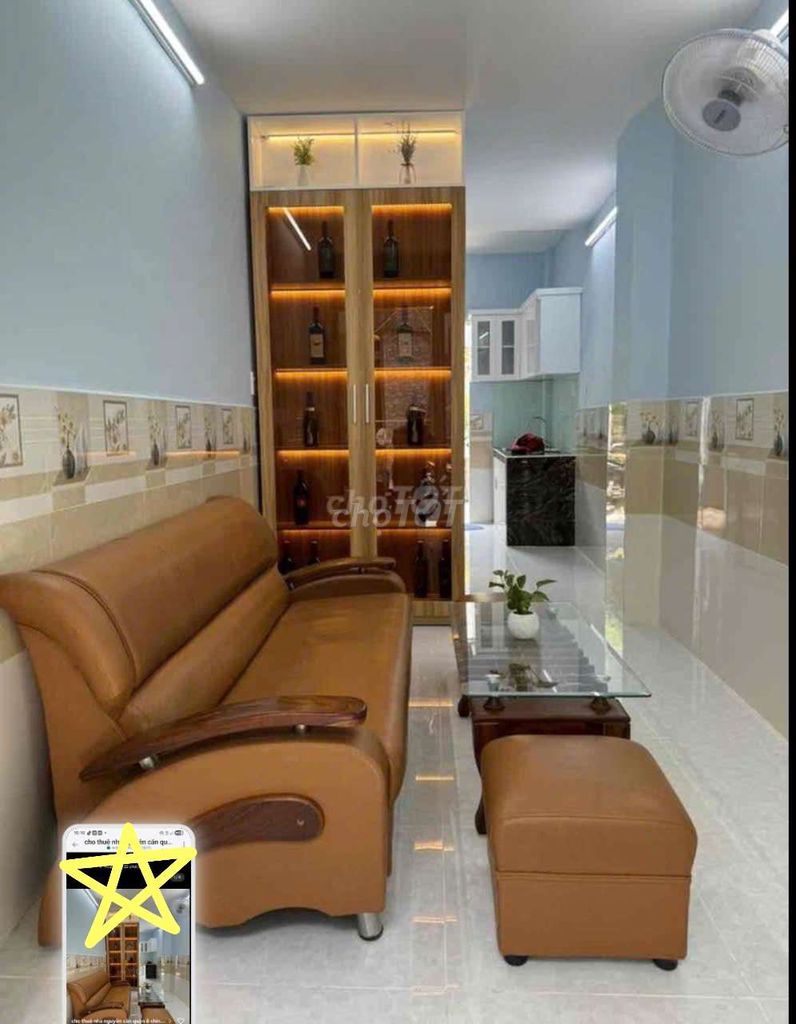 Аренда · 2 комн. · 23 м² · Quận 8, ул. Đường Mạc Vân
