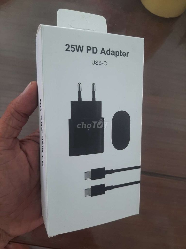 Củ sạc PD Adapter 25W USB-C Đen Sạc nhanh. Mua bán Phụ kiện (Màn hình, Chuột...) tại Thành phố Đồng Xoài Bình Phước được đăng bởi Tin hình 1