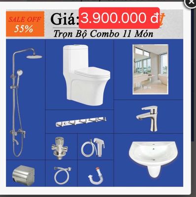 COMBO THIẾT BỊ NHÀ TẮM 12 MÓN. Mua bán Thiết bị vệ sinh, nhà tắm tại Huyện Bình Chánh Tp Hồ Chí Minh được đăng bởi NiNa SHOP