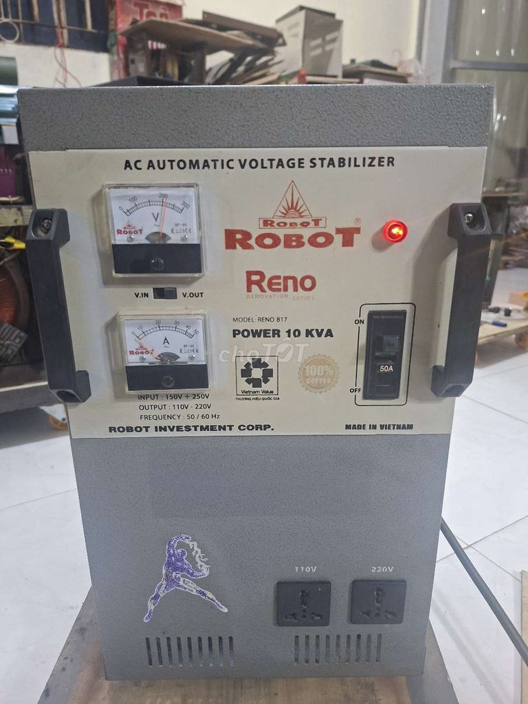 Ổn áp Robot Reno 817 10 KVA. Mua bán Đồ chuyên dụng, Giống nuôi trồng tại Huyện Bến Lức Long An được đăng bởi Tình Tuân Group hình 1