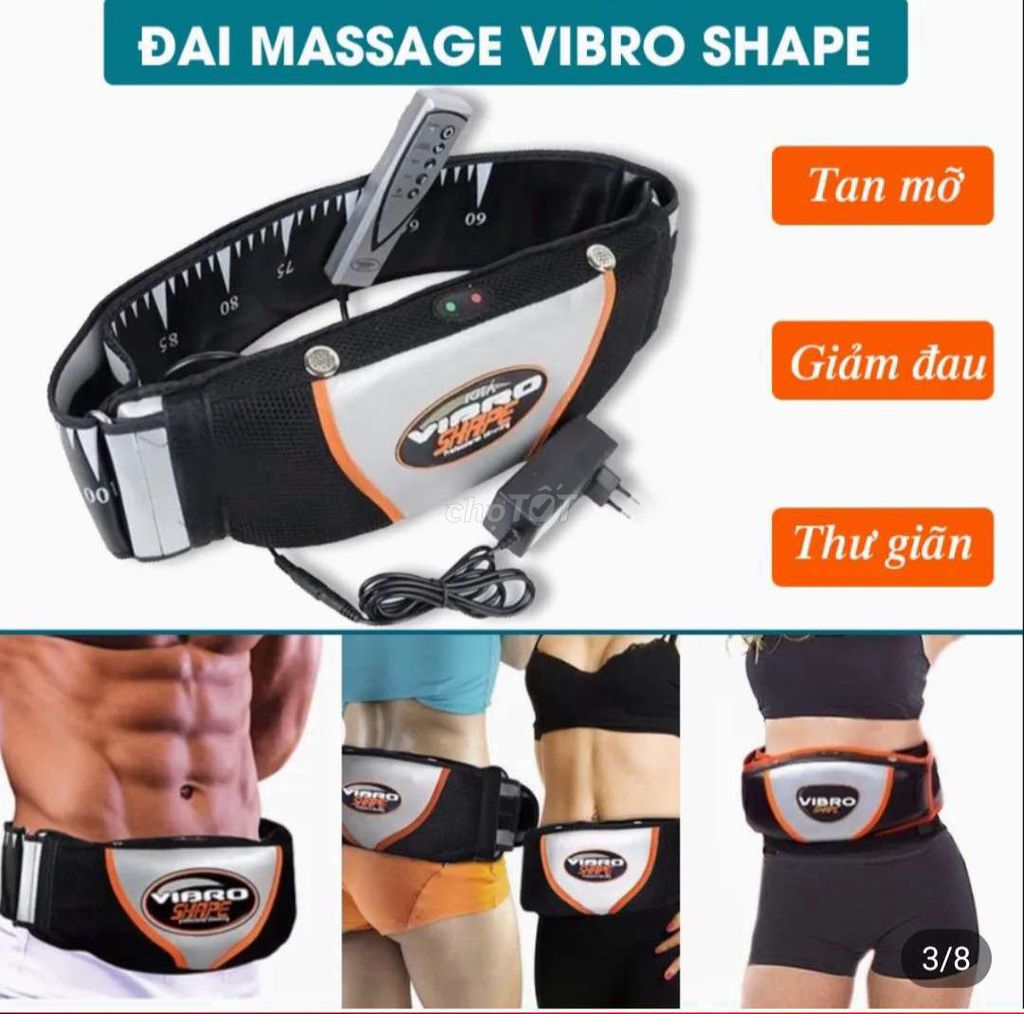 Đai massage rung nóng thư giãn giảm mỡ,eo gọn đẹp