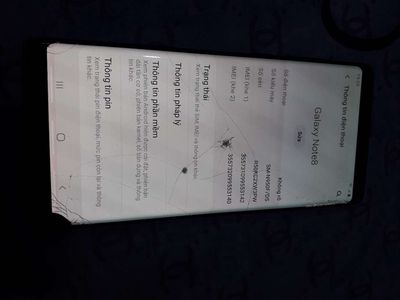 Samsung note 8 bản vn, 6gb/64gb, 2 sim, màn bể.