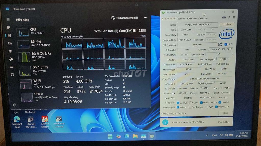 Acer Aspire 3 i5-1235U 16GB/512GB/1TB. Mua bán Laptop tại Thành phố Thủ Đức Tp Hồ Chí Minh được đăng bởi Huy Nguyễn hình 1