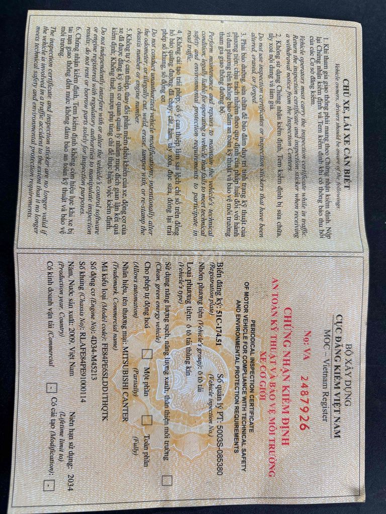 Fuso 3,5t đời 2009 thùng kín 4,5*2*2 m. Mua bán Xe tải, xe ben tại Huyện Bình Chánh Tp Hồ Chí Minh được đăng bởi Vi hình 6