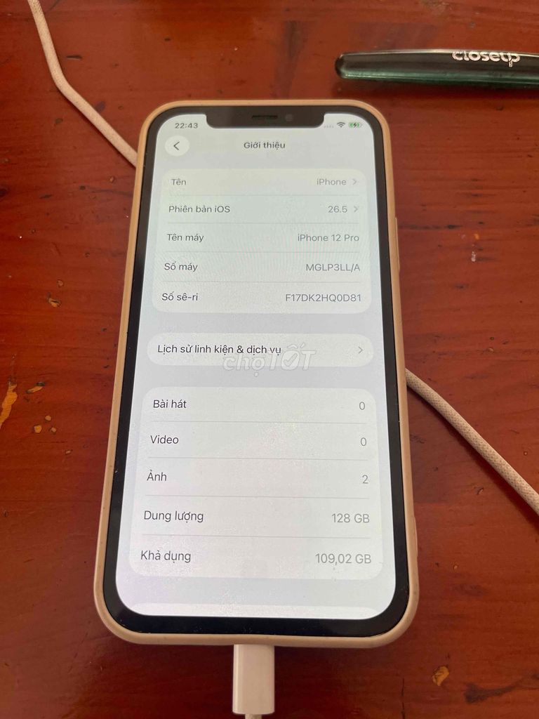 Apple iPhone 12 Pro 128GB Xanh. Mua bán Điện thoại tại Quận Tân Phú Tp Hồ Chí Minh được đăng bởi LU hình 1