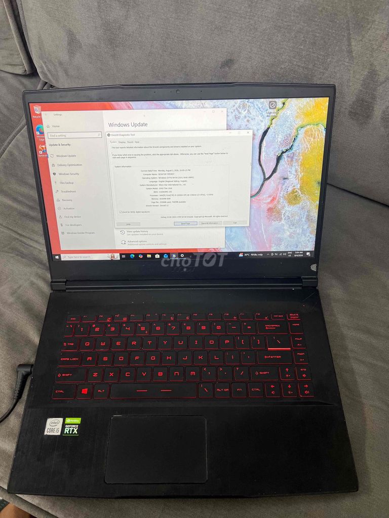 MSI GF65 Thin 10UE I5-10500H 144Hz. Mua bán Laptop tại Quận Đống Đa Hà Nội được đăng bởi HQ Computer hình 1