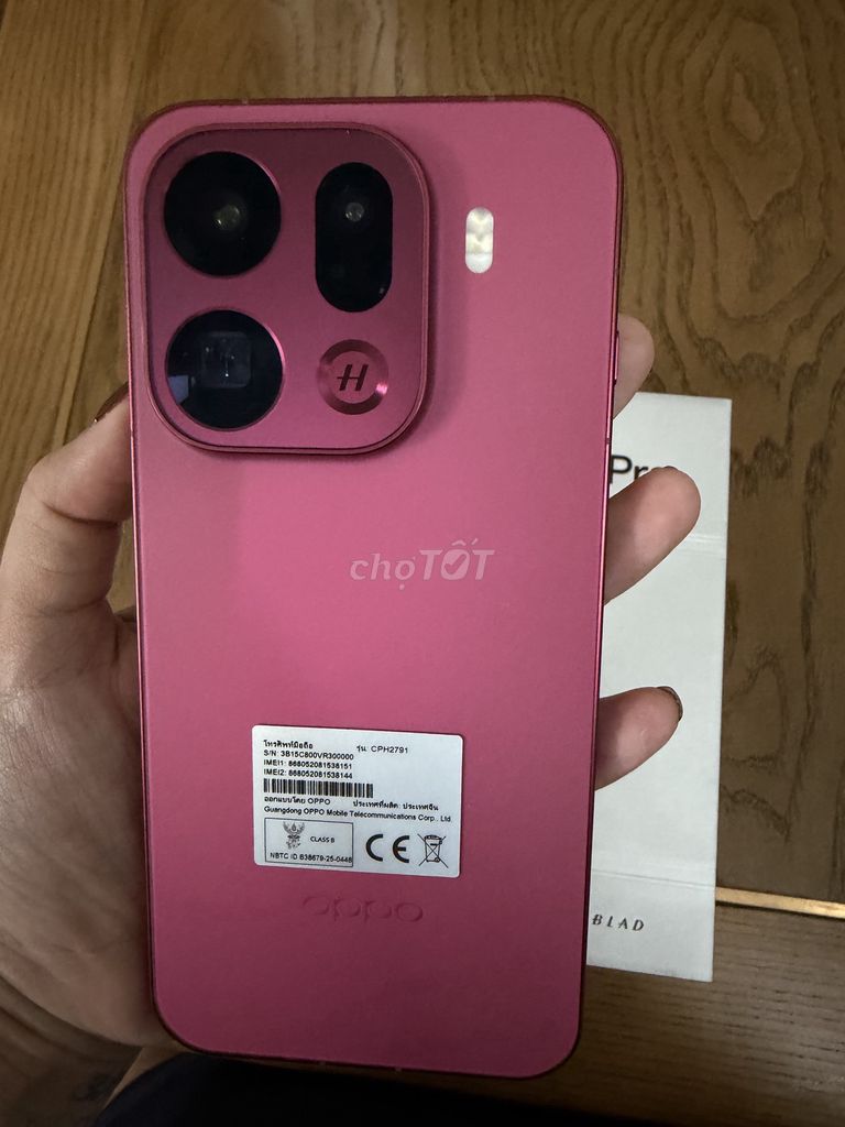 Oppo Find X9 Pro 512GB Đỏ. Mua bán Điện thoại tại Quận Thanh Khê Đà Nẵng được đăng bởi Huyền Trang hình 1