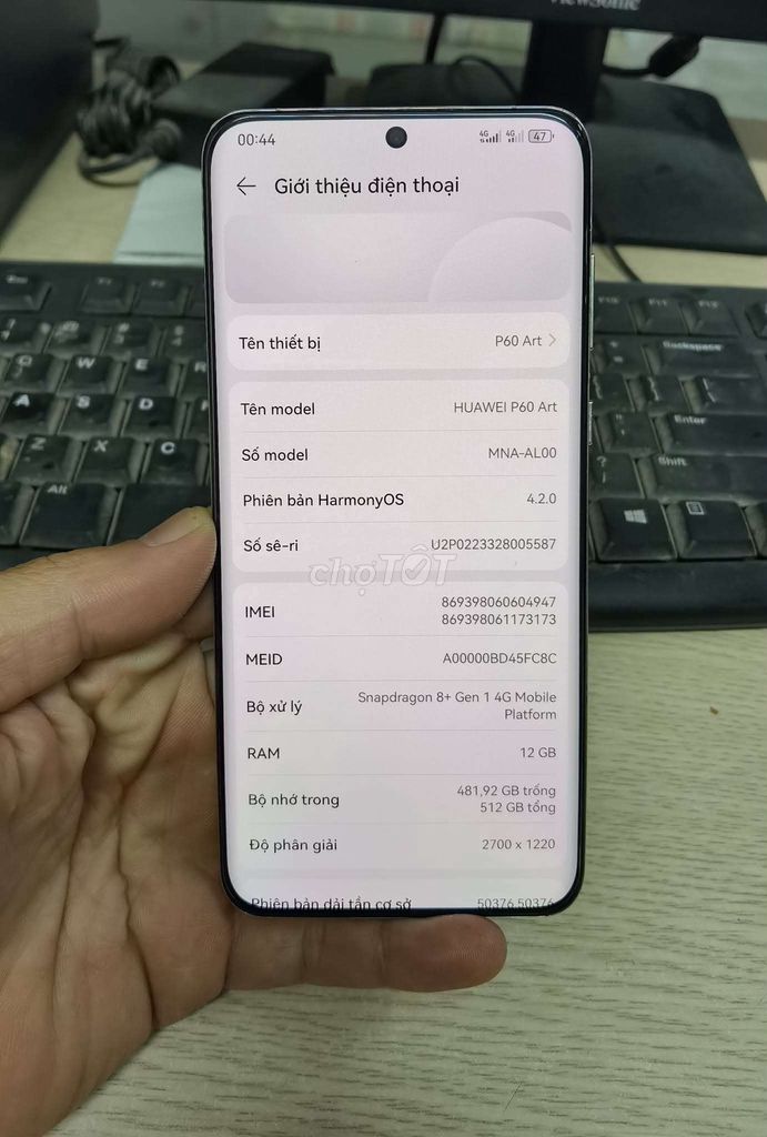 Huawei P60 Art 512GB Trắng. Mua bán Điện thoại tại Quận Hai Bà Trưng Hà Nội được đăng bởi Quốc Bảo hình 1
