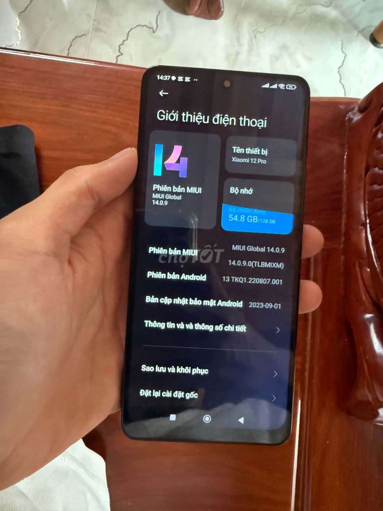 Xiaomi 12 Pro 128GB Đen 2 sim. Mua bán Điện thoại tại Thị xã Phước Long Bình Phước được đăng bởi Nguyễn khang hình 1