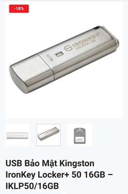 USB Bảo Mật Kingston IronKey Locker+ 50