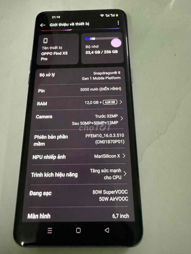 Oppo Find X5 Pro Snapdragon 8 Gen 1 16GB/256GB Mới. Mua bán Điện thoại tại Thành phố Dĩ An Bình Dương được đăng bởi Đạt Châu hình 1