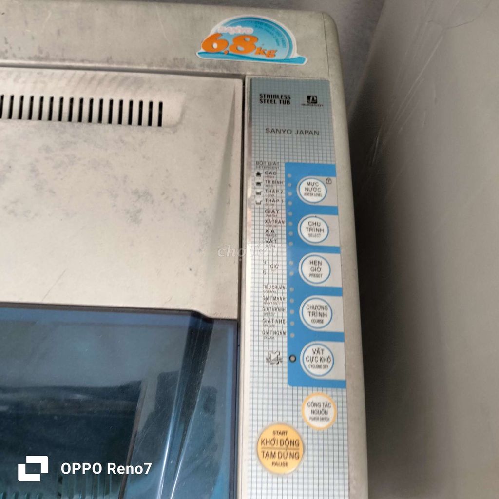 Máy giặt Sanyo ASW-68S2T 6.8kg Trắng. Mua bán Máy giặt tại Thành phố Thủ Dầu Một Bình Dương được đăng bởi trịnh bộ  hình 1