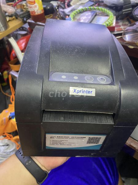 máy in tem nhãn Xprinter xp-350b, khổ 80mm