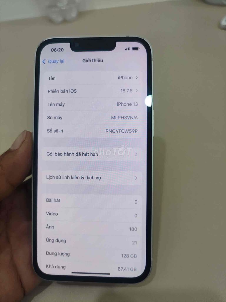 iPhone 13 128GB. Mua bán Điện thoại tại Thành phố Buôn Ma Thuột Đắk Lắk được đăng bởi Quốc khánh hình 1