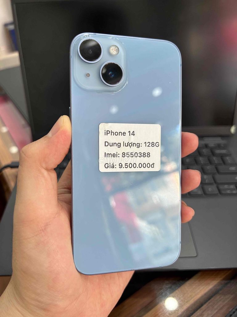 iPhone 14 128GB Xanh máy đẹp ,có khay sim vật lý. Mua bán Điện thoại tại Thành phố Buôn Ma Thuột Đắk Lắk được đăng bởi Nguyễn Hoàng hình 1
