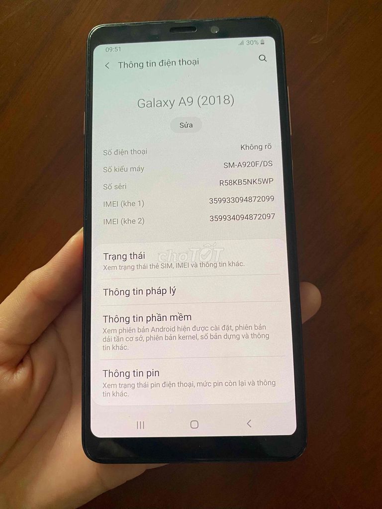 Samsung A9 2018 6GB 128GB Zin 2 sim. Mua bán Điện thoại tại Huyện Củ Chi Tp Hồ Chí Minh được đăng bởi Linh hình 1