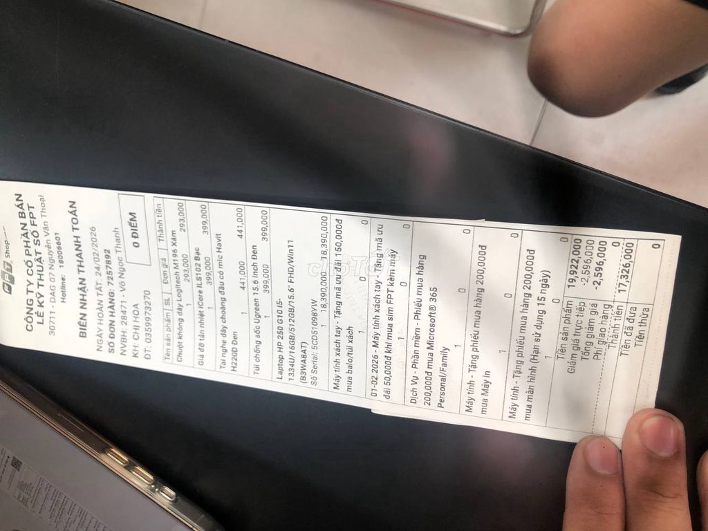 HP 250 G10 i5-1334U 15.6 inch 16GB/512GB. Mua bán Laptop tại Quận Sơn Trà Đà Nẵng được đăng bởi Văn phạm hình 1