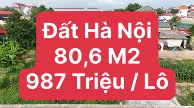 Đất Hà Nội - 80,6 m2 - 987 Triệu / Lô. Mua bán đất tại Huyện Mỹ Đức Hà Nội được đăng bởi Em Thắng Buôn Đất