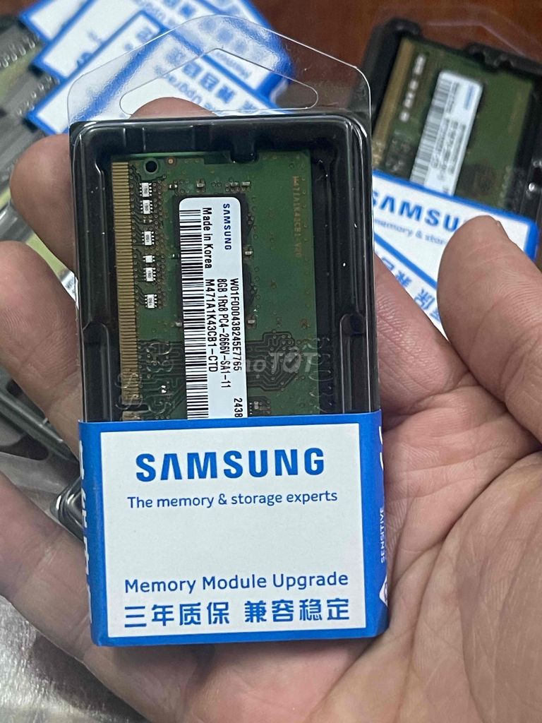 RAM DDR4 8GB 2666 mới full box, chính hãng samsung