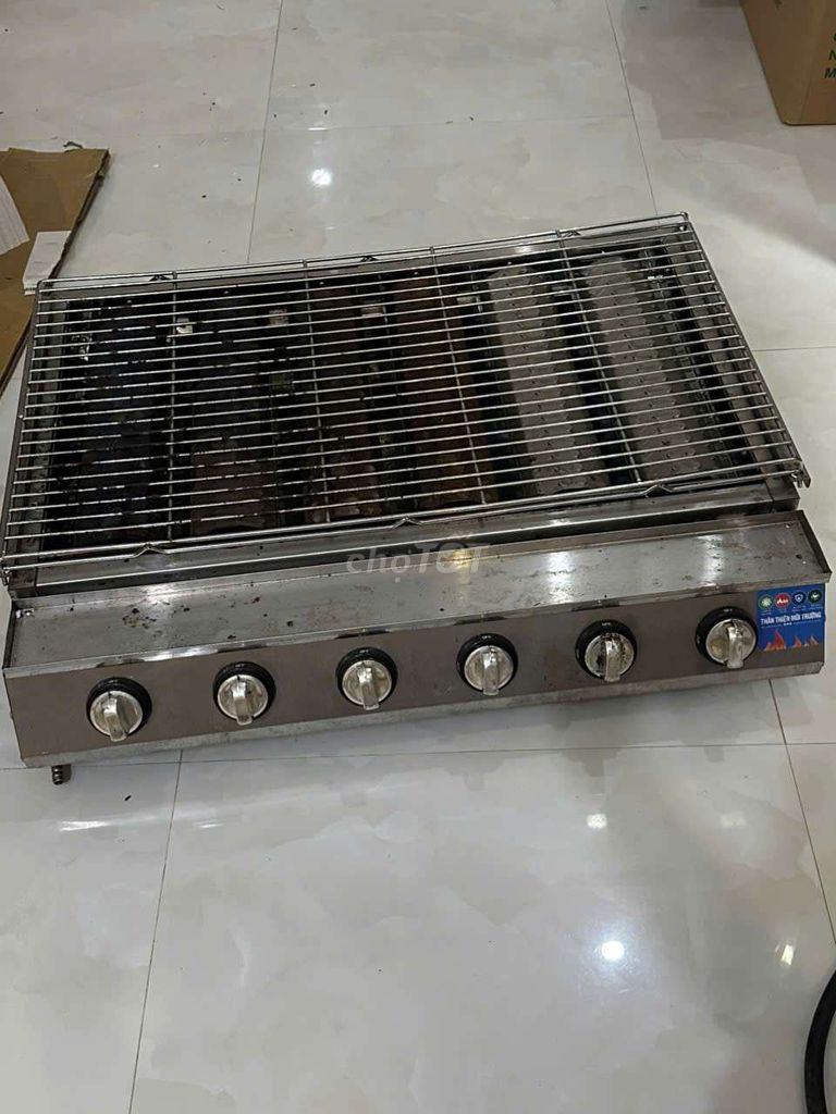 Bếp nướng gas thép không gỉ 6 họng. Mua bán Bếp, lò, đồ điện nhà bếp tại Thành phố Nha Trang Khánh Hòa được đăng bởi Mr Bình hình 1