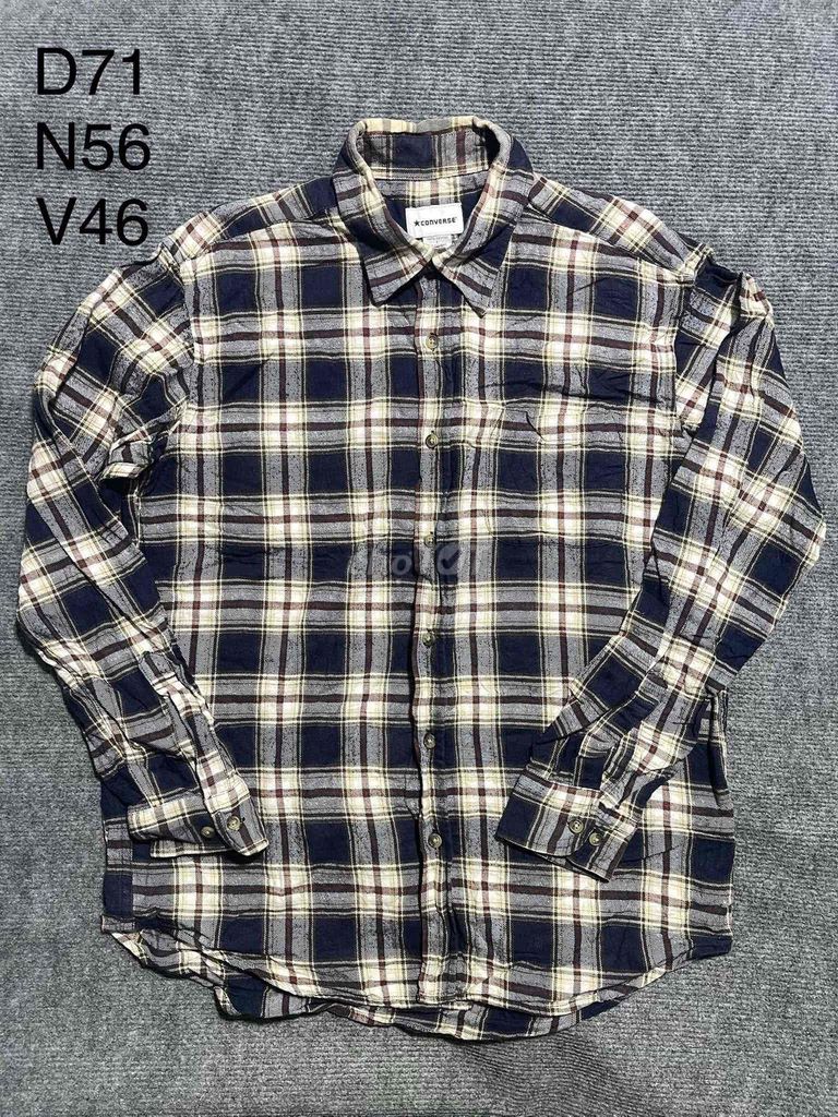 Áo sơ mi Converse Flannel Nam Kẻ caro L. Mua bán Quần áo tại Thành phố Cao Lãnh Đồng Tháp được đăng bởi Chill 2Hand hình 1