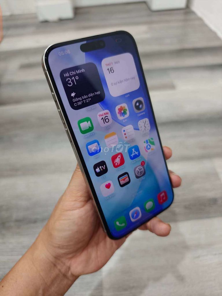iPhone 16 Pro Max 256GB Xám Đã sử dụng. Mua bán Điện thoại tại Thành phố Vũng Tàu Bà Rịa - Vũng Tàu được đăng bởi Bevis  hình 1