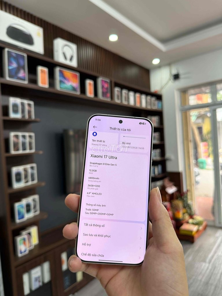 Xiaomi Mi 17 Ultra 12/512GB Trắng sạc 53L nhận GL. Mua bán Điện thoại tại Huyện Mê Linh Hà Nội được đăng bởi Luyệnnn hình 1