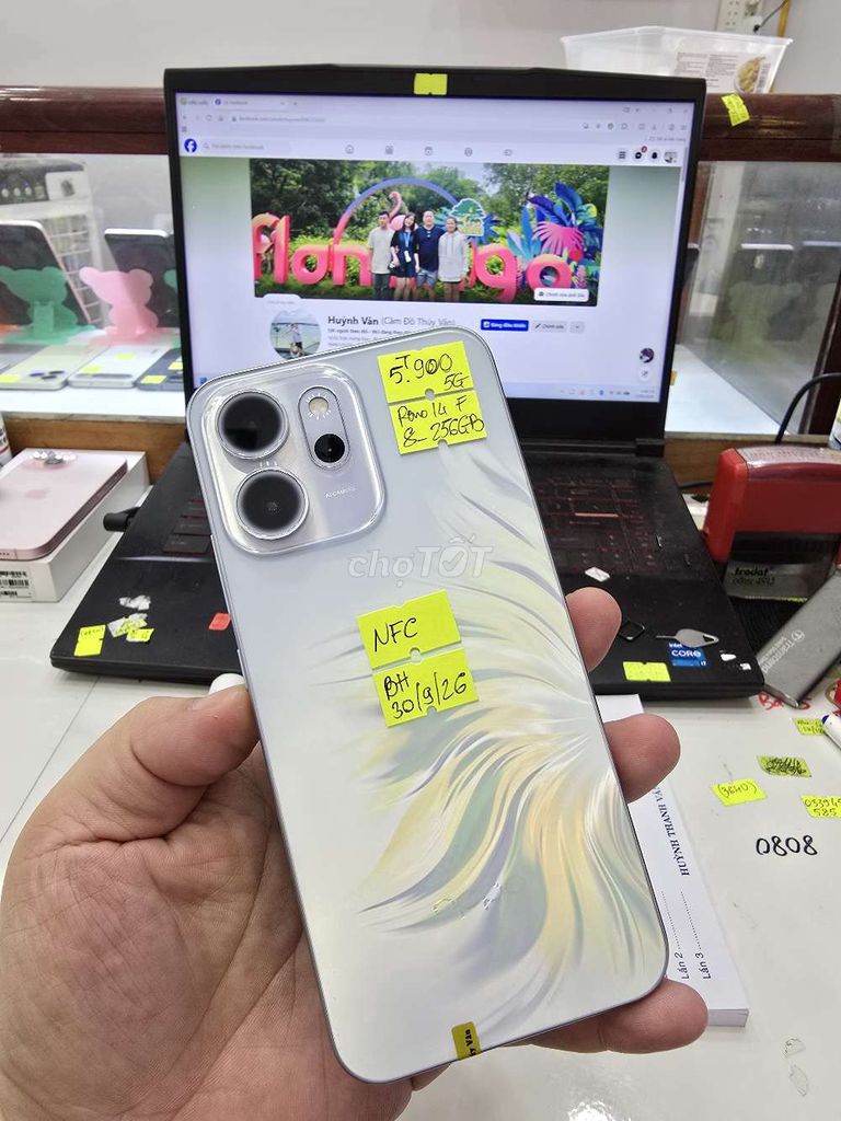Oppo Reno14 F 5G 256GB Đã Sử Dụng. Mua bán Điện thoại tại Thành phố Long Xuyên An Giang được đăng bởi Facebook Cầm Đồ Thúy Vân hình 1
