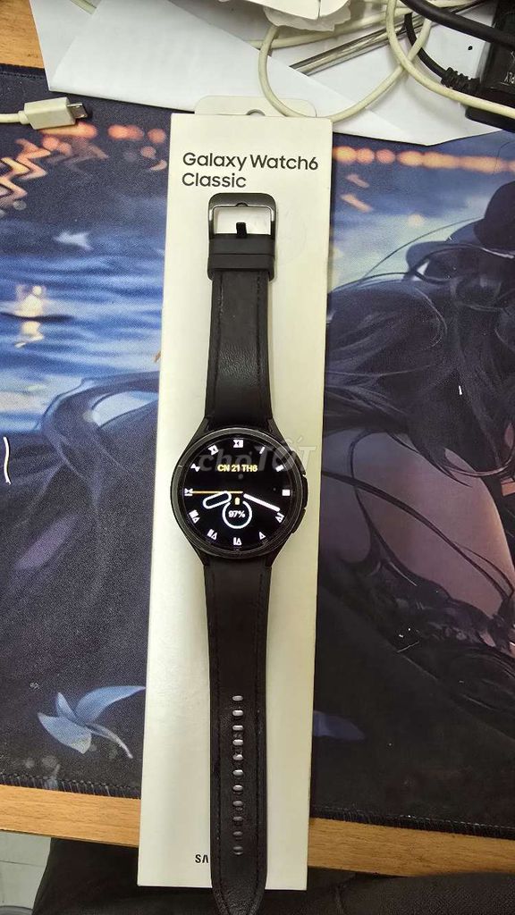 Samsung Galaxy Watch6 Classic Đen Dây da. Mua bán Thiết bị đeo thông minh tại Thành phố Nha Trang Khánh Hòa được đăng bởi Ngô Bảo Thiện hình 1