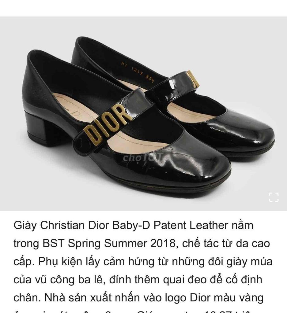 Giày búp bê Christian Dior Baby-D Nữ. Mua bán Giày dép tại Quận Đống Đa Hà Nội được đăng bởi Khánh Huyền hình 1