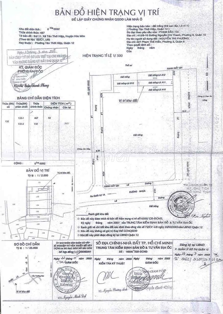 Đất Tân Thới Hiệp, đường 6m