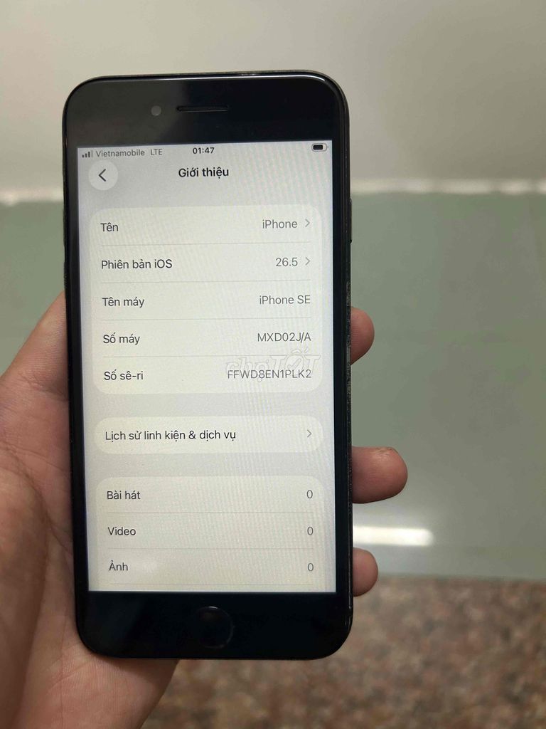 Apple iPhone SE 2020 128GB Đen Đã qua sử dụng. Mua bán Điện thoại tại Quận Tân Phú Tp Hồ Chí Minh được đăng bởi Trần Phát hình 1
