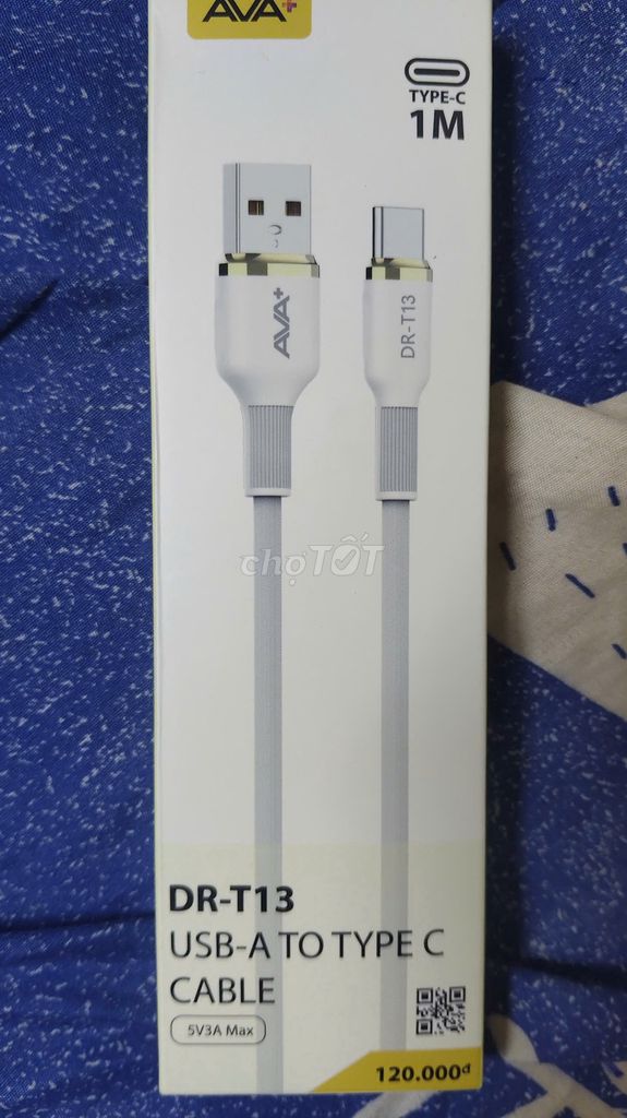 Cáp sạc AVA+ DR-T13 Trắng. Mua bán Phụ kiện (Màn hình, Chuột...) tại Quận Bình Thạnh Tp Hồ Chí Minh được đăng bởi Hung hình 1
