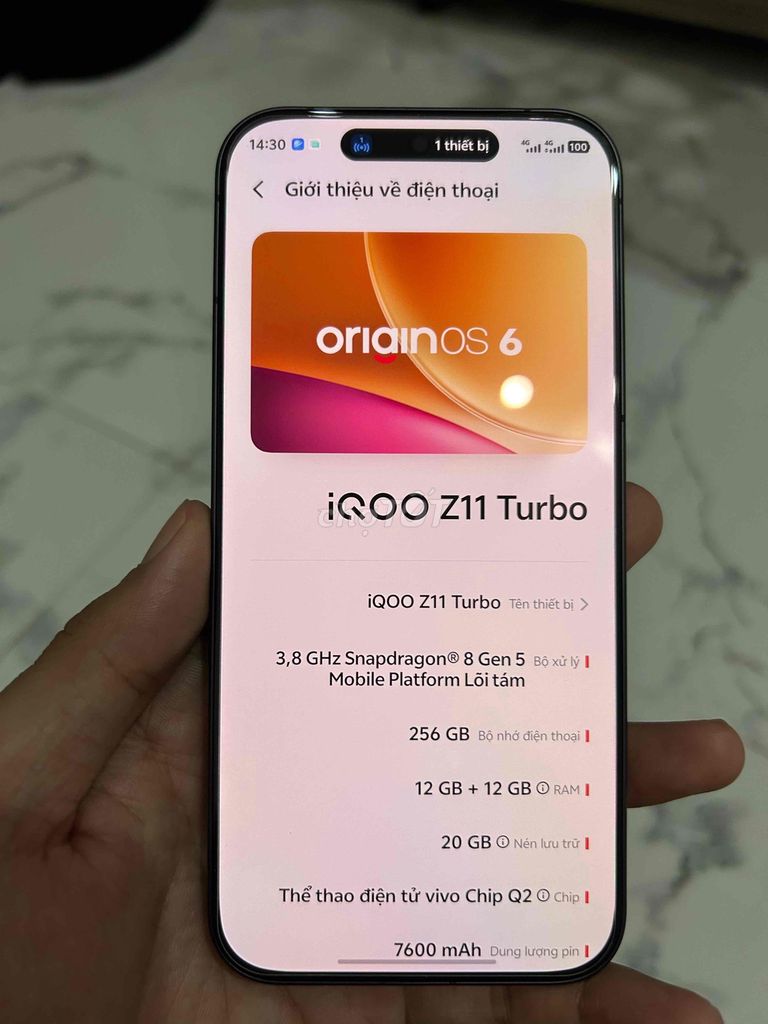 iQOO Z11 Turbo Xám 12GB/256GB. Mua bán Điện thoại tại Huyện Phú Giáo Bình Dương được đăng bởi rũnnn hình 1