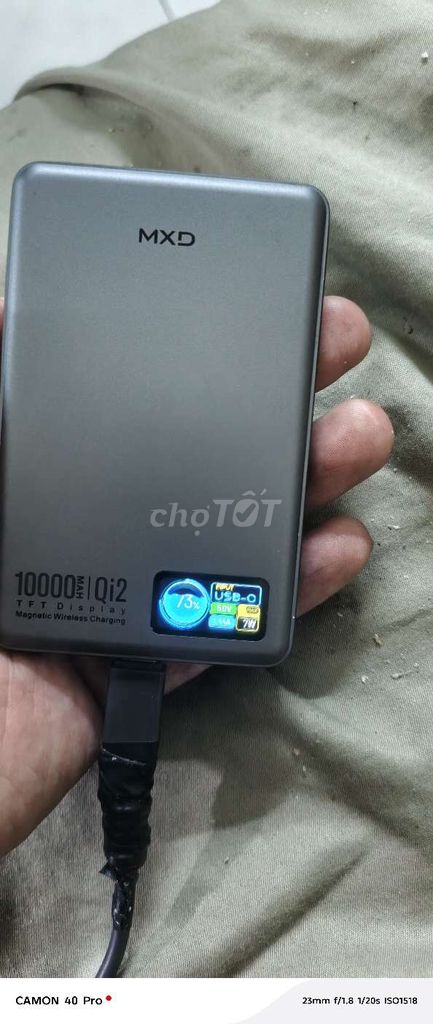 Sạc dự phòng MXD 10000mAh Xám. Mua bán Phụ kiện (Màn hình, Chuột...) tại Quận Bình Tân Tp Hồ Chí Minh được đăng bởi nguyễn trung huy hình 1