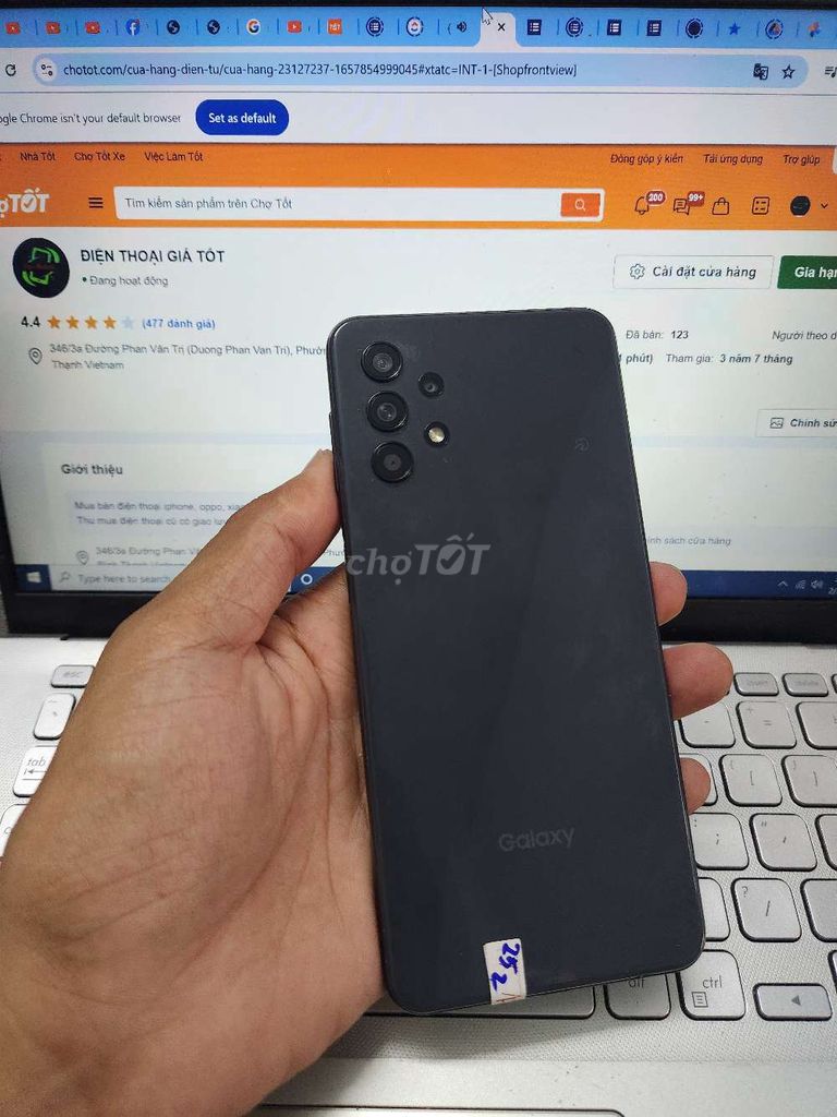 SAMSUNG A32 5G 4GB.128GB PIN 5000. Mua bán Điện thoại tại Quận Bình Thạnh Tp Hồ Chí Minh được đăng bởi Dân Mobile hình 1