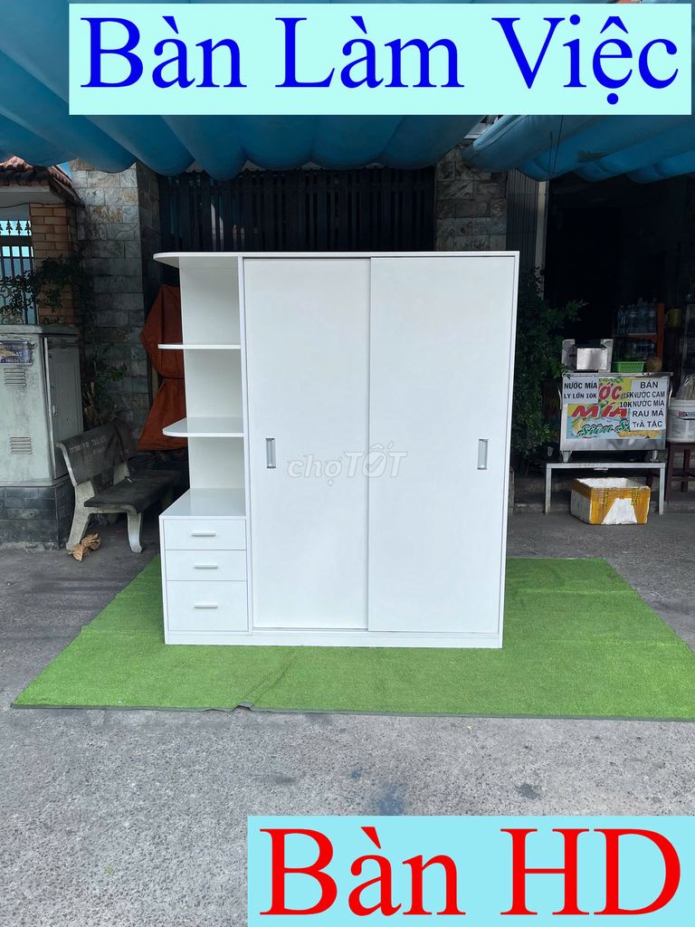 Tủ quần áo_Tủ quần áo cửa lùa=Tủ quần áo gổ 1m6=2. Mua bán Tủ, kệ gia đình tại Quận 7 Tp Hồ Chí Minh được đăng bởi Kho Hàng TP HCM hình 1