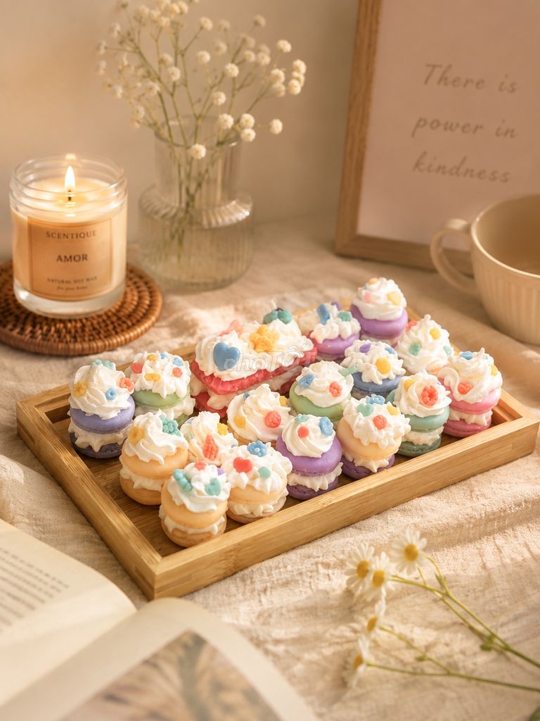 Nến thơm Scentique Amor macaron mini Sáp tự nhiên. Mua bán Cây cảnh, đồ trang trí tại Quận Bình Thạnh Tp Hồ Chí Minh được đăng bởi Amor Scentique hình 1