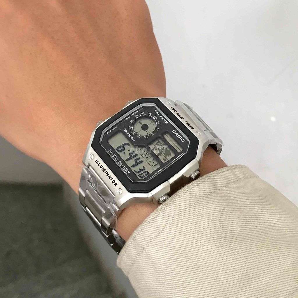 Đồng hồ Casio nam điện tử - Pin 10 năm