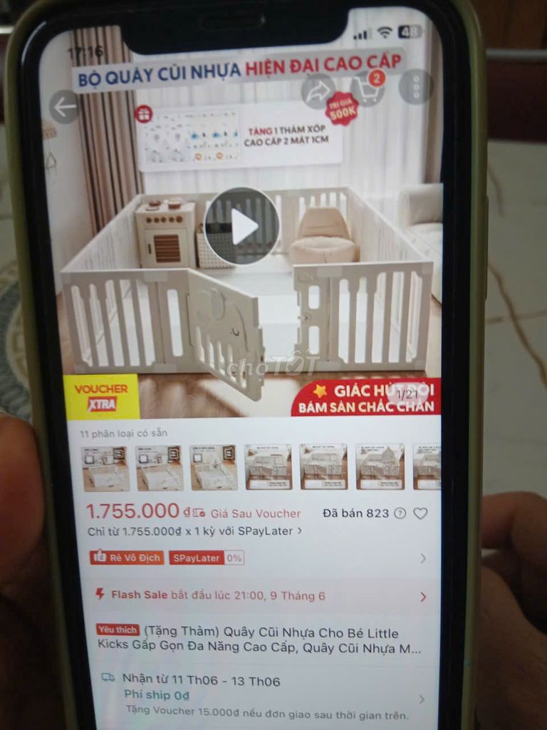 Cũi nhựa Little Kicks Trắng Gấp gọn đa năng. Mua bán Mẹ và bé tại Quận Cầu Giấy Hà Nội được đăng bởi lê linh hình 1
