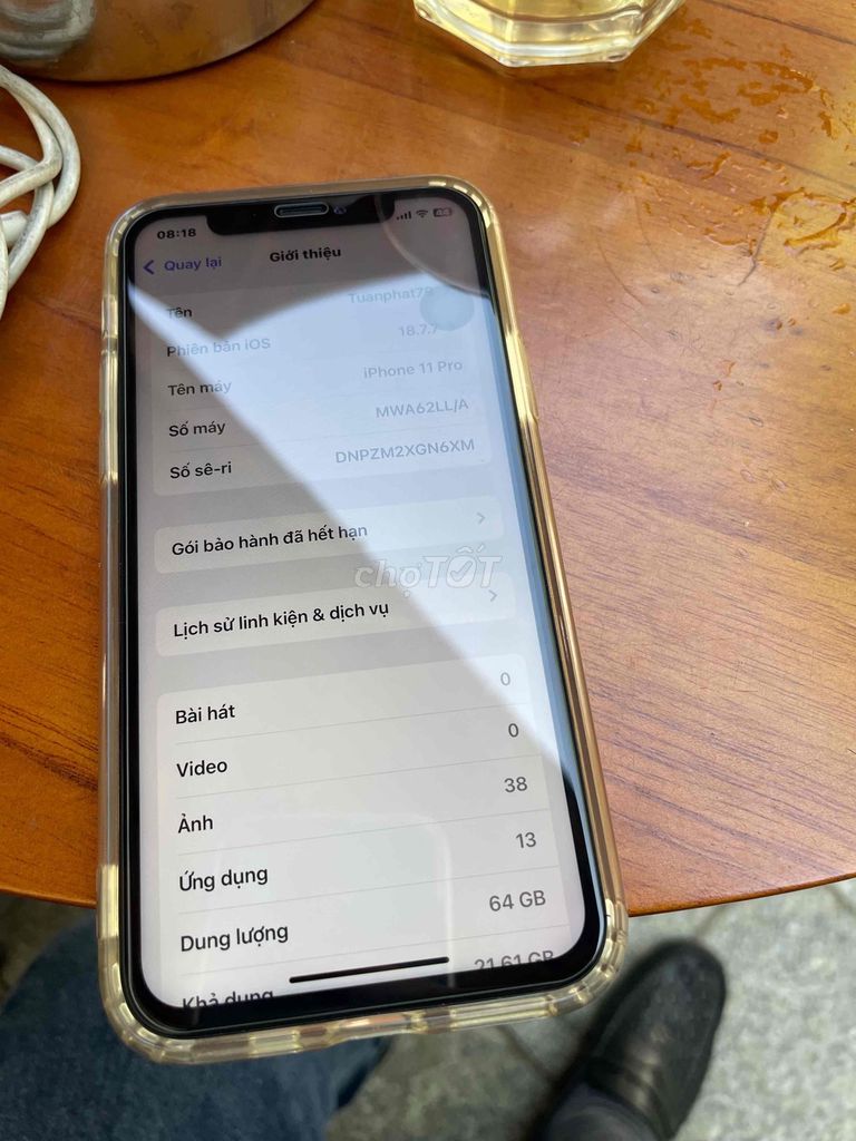 Apple iPhone 11 Pro 64GB Vàng. Mua bán Điện thoại tại Thành phố Nha Trang Khánh Hòa được đăng bởi cửa hàng thời gian  hình 1