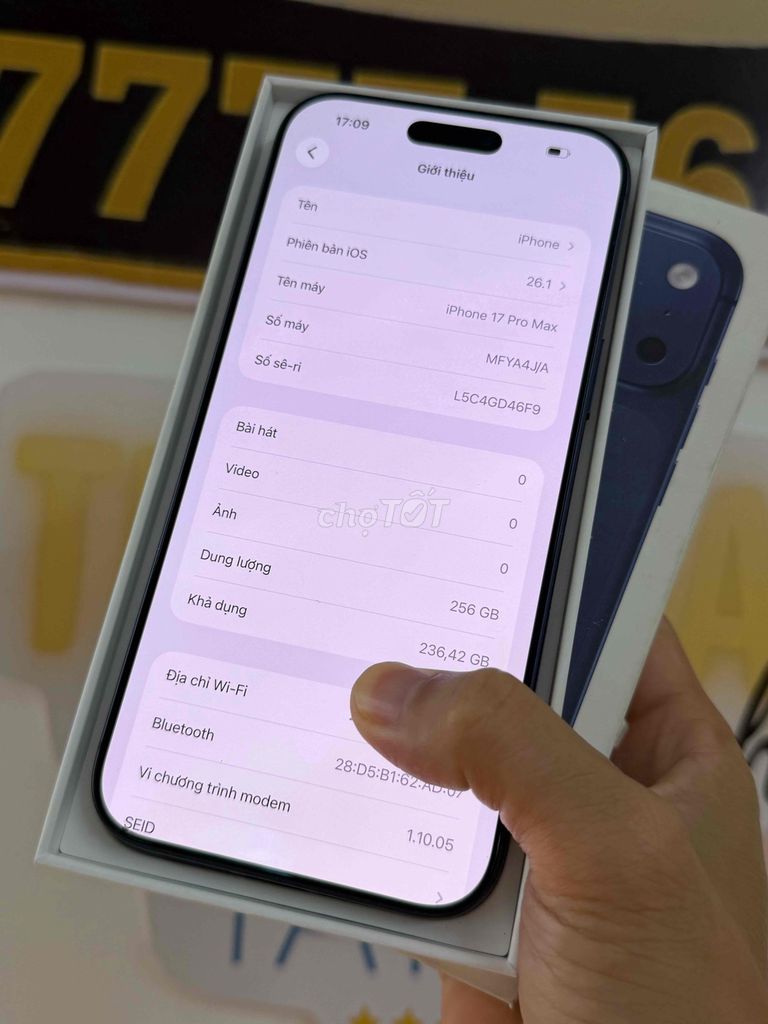 iphone 17 pro max 256Gb đẹp fullbox còn Bh dài. Mua bán Điện thoại tại Quận Tân Phú Tp Hồ Chí Minh được đăng bởi trương thành hưng hình 1