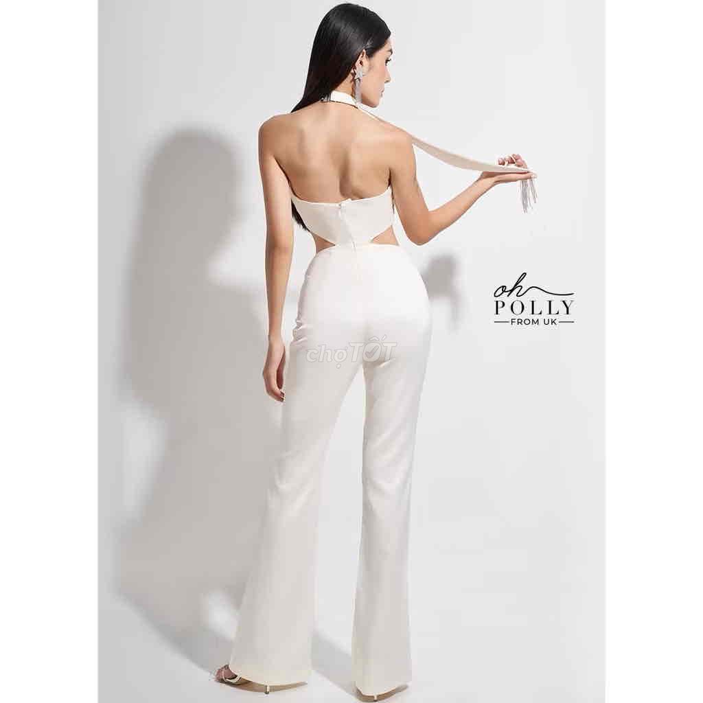 (New100%)Pass jumpsuit của oh polly trắng ngà szS