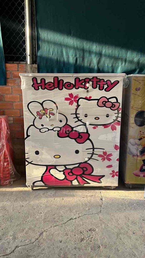 Tủ nhựa Hello Kitty Trắng hồng. Mua bán Tủ, kệ gia đình tại Thành phố Cao Lãnh Đồng Tháp được đăng bởi Minh Thiện hình 1