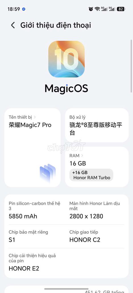 Honor Magic7 Pro 16GB/512GB Like New. Mua bán Điện thoại tại Quận Hoàng Mai Hà Nội được đăng bởi Hiếu Đức Trần hình 1
