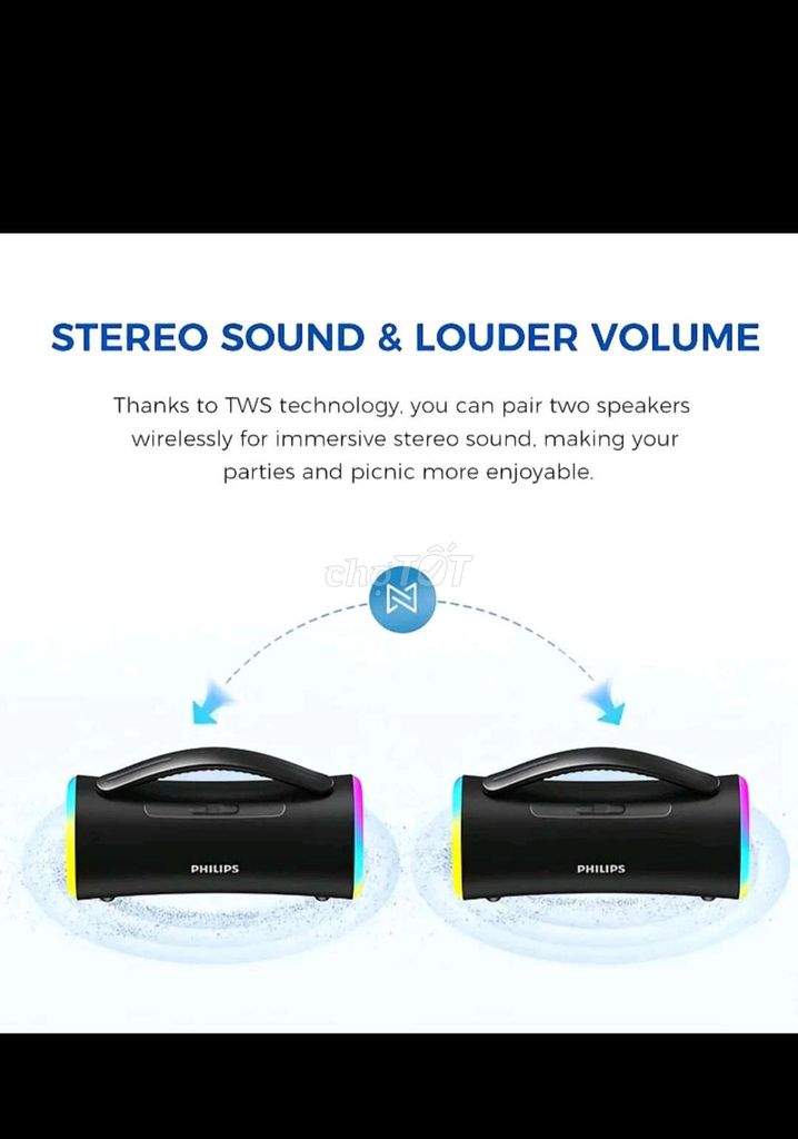 Loa Bluetooth Philips TAS6200 Đen. Mua bán Tivi, Âm thanh tại Quận Nam Từ Liêm Hà Nội được đăng bởi Quang hình 1