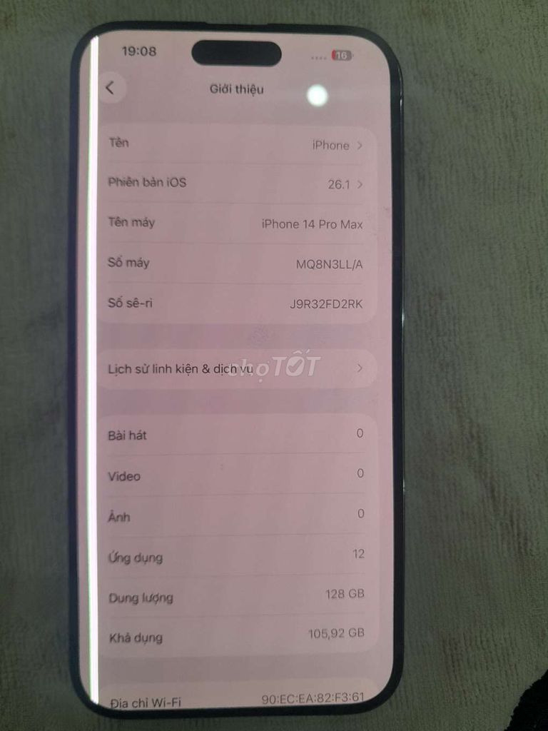 Apple iPhone 14 Pro Max 128GB Tím. Mua bán Điện thoại tại Quận Bình Thạnh Tp Hồ Chí Minh được đăng bởi Tran Quoc Tuan hình 1