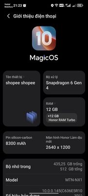 Honor X9d 12GB/512GB Đen