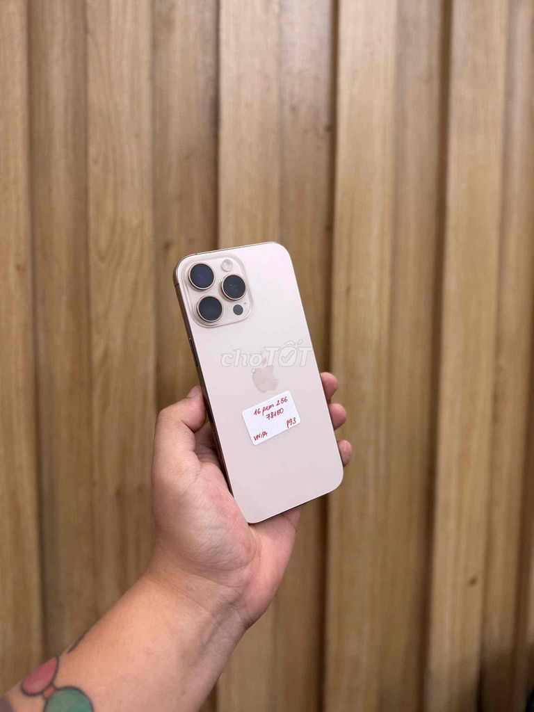 Apple iPhone 16 Pro Max 256GB Vàng hồng Đã sử dụng. Mua bán Điện thoại tại Quận Đống Đa Hà Nội được đăng bởi HaNoiMobile HT  hình 1